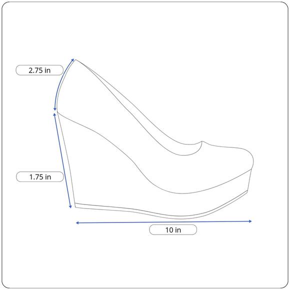 DREAM PAIRS Women's Debbie Gold Glitter Mid Wedge Heel Pump Shoes Size 11M US - Picture 2 of 9